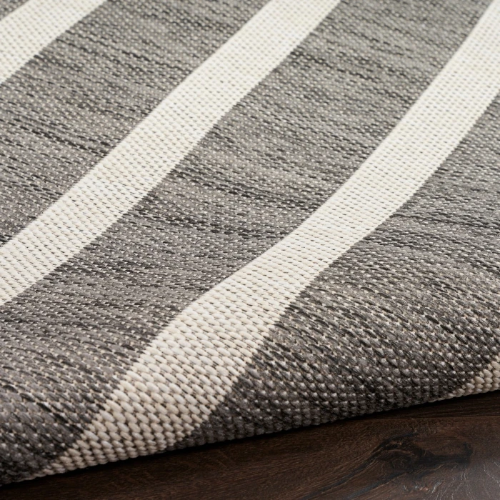Nourison Positano Charcoal Ivory POS03 8 ft. X 10 ft. Rect. Rug