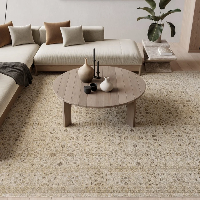 Nourison Soft Mist Beige SMI02 9ft. x 12ft. Rect. Rug