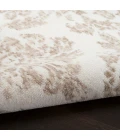 Nourison Jubilant Ivory Beige JUB09 5 ft. 3 in. X Round Rug