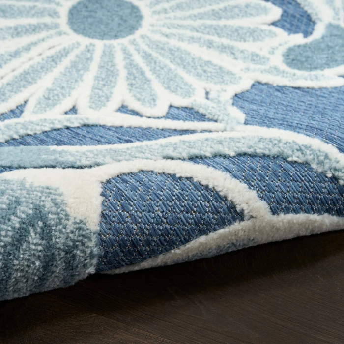 Nourison Aloha Blue ALH33 5 ft. 3 in. X 7 ft. 5 in. Rect. Rug