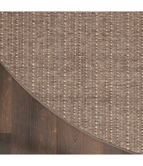 Nourison Tulum Brown TLM01 8 ft. X Round Rug