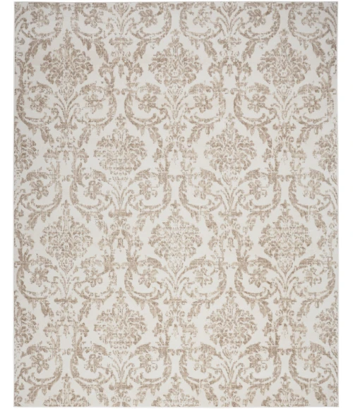 Nourison Jubilant Ivory Beige JUB09 6 ft. X 9 ft. Rect. Rug
