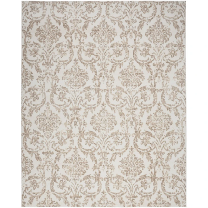 Nourison Jubilant Ivory Beige JUB09 6 ft. X 9 ft. Rect. Rug