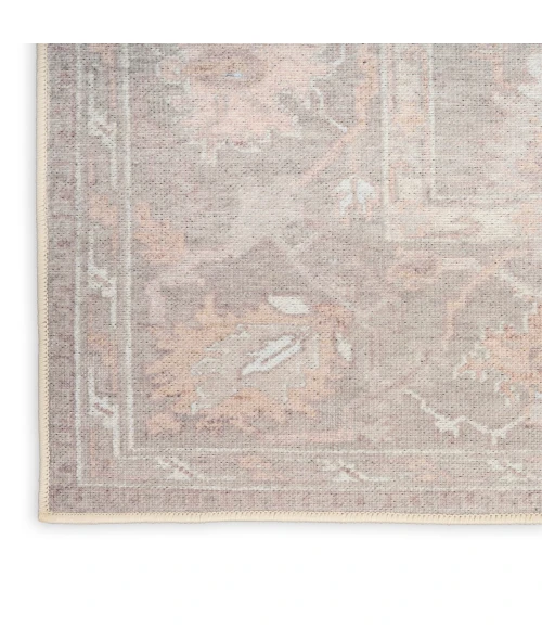 Nourison Vintage Washables Grey VWS09 5 ft. 3 in. X 7 ft. 3 in. Rect. Rug