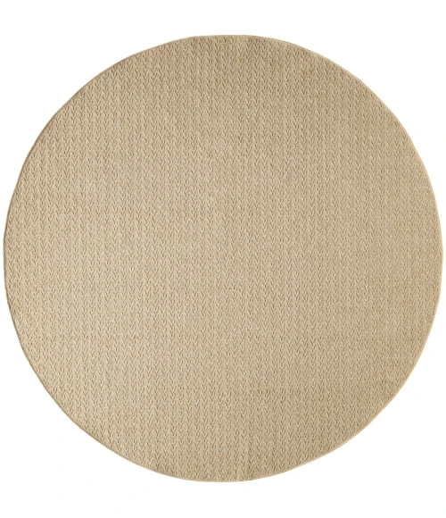 Nourison Tulum Taupe TLM02 8 ft. X Round Rug