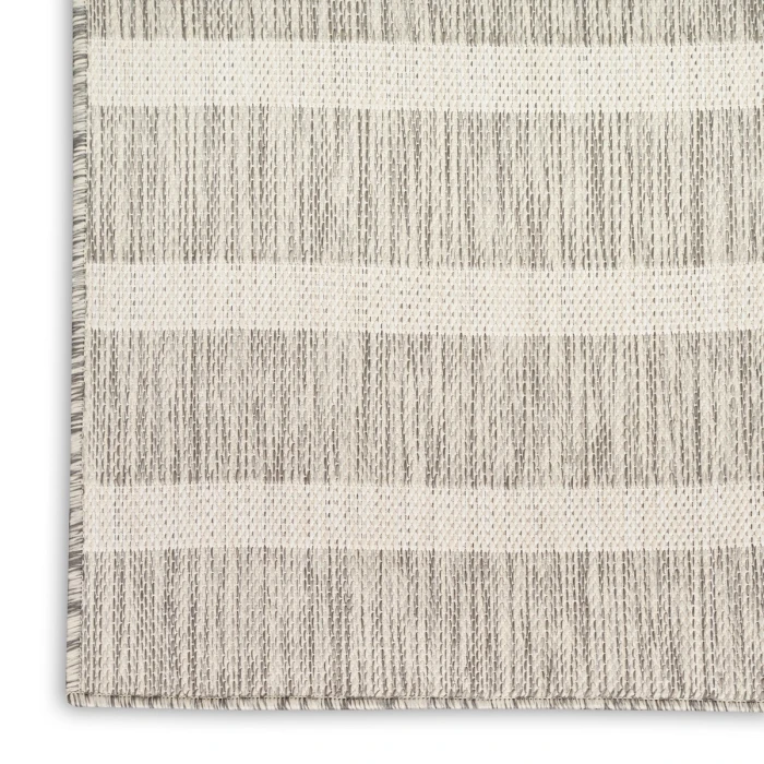 Nourison Positano Grey Ivory POS03 7 ft. X 10 ft. Rect. Rug