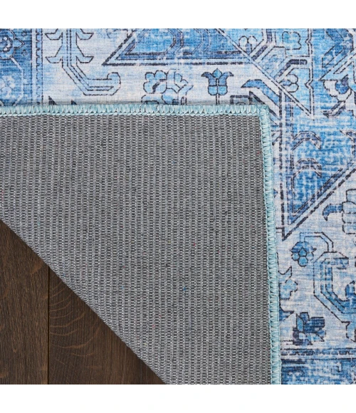 Nourison Nourison Washables Blue NWB15 8 ft. X 10 ft. Rect. Rug