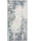 Nourison Dekor Grey Navy DEK04 2 ft. X 4 ft. Rect. Rug