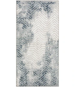 Nourison Home Dekor DEK04 Grey Navy 2 ft. X 4 ft. Area Rug