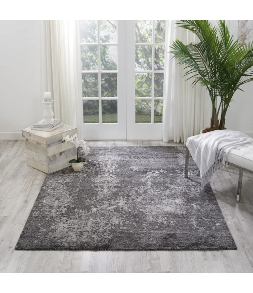 Nourison Silk Shadows Graphite SHA14 6 ft. X 8 ft. Rect. Rug