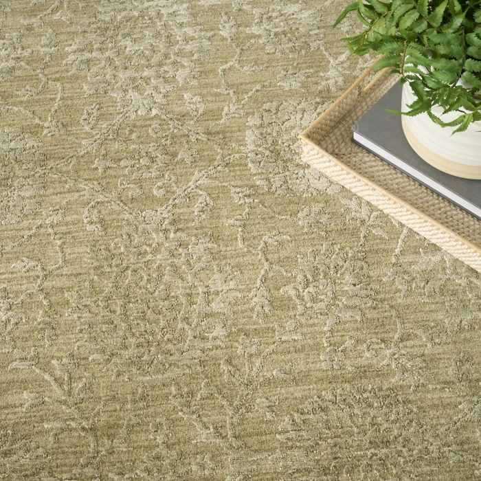 Nourison Home Moonlit Green MLI03 5ft.3in. x 7ft.6in. Rect. Rug