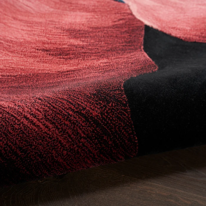 Nourison Prismatic Black PRS34 10 ft. X 14 ft. Rect. Rug