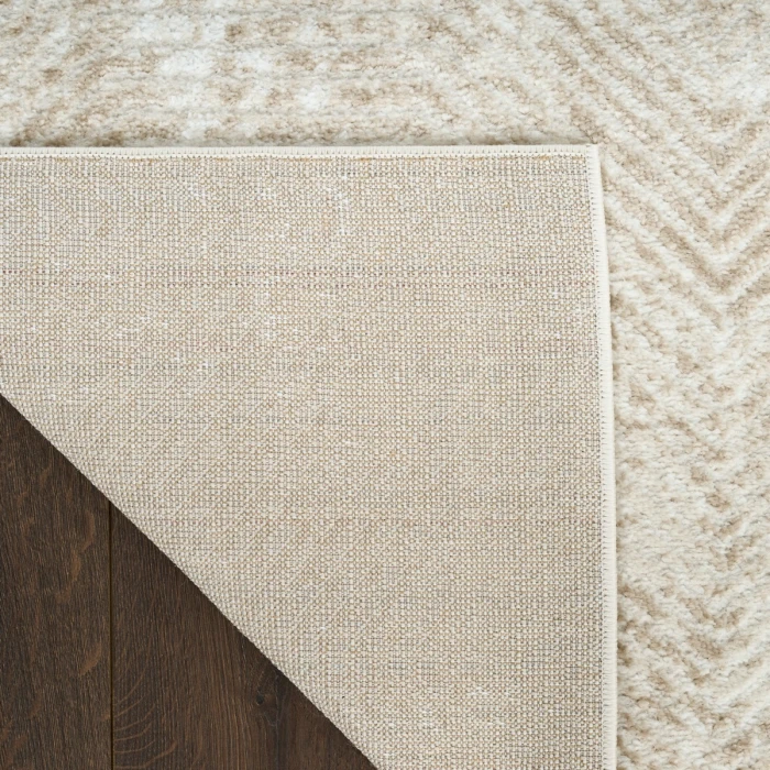 Nourison Dekor Ivory Taupe DEK04 5 ft. 3 in. X 7 ft. Rect. Rug