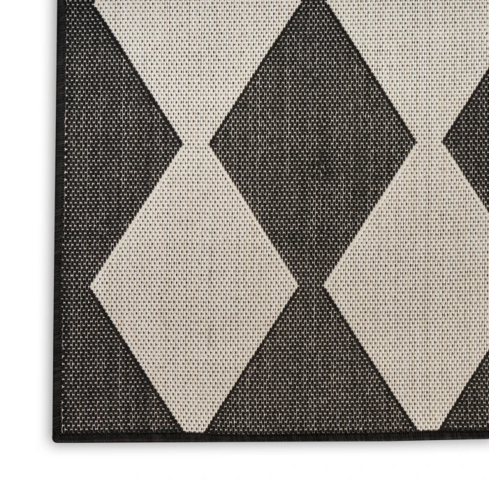 Nourison Positano Black POS04 8 ft. X 10 ft. Rect. Rug