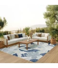 Nourison Home Suncoast Blue SNC01 7ft.10in. x 9ft.10in. Rect. Rug