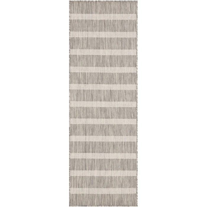 Nourison Positano Grey Ivory POS03 2 ft. X 6 ft. Rect. Rug