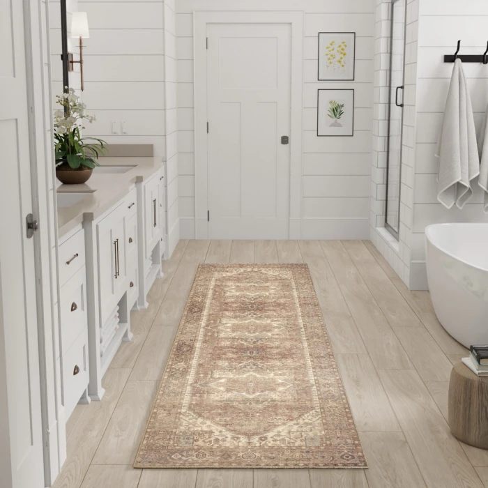 Nourison Vintage Washables Gold VWS14 2 ft. 2 in. X 8 ft. Rect. Rug