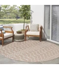 Nourison Positano Beige POS02 4ft. Round Rug