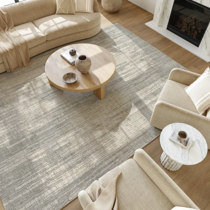 Nourison Soft Structure Grey SOF03 6ft. x 9ft. Rect. Rug