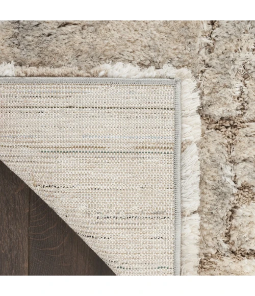 Nourison Dreamy Shag Ivory Beige DRS09 2ft.2in. x 6ft. Rect. Rug