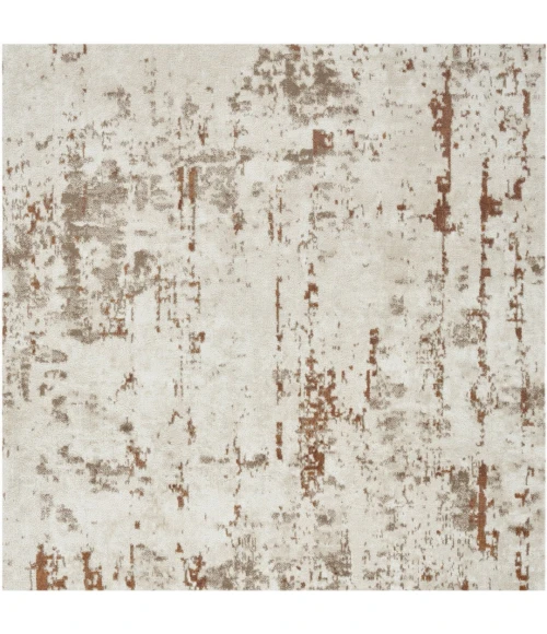 Nourison Quarry Ivory Rust QUA01 10ft. Square Rug