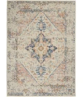 Nourison Tranquil Ivory Multicolor TRA06 4ft. x 6ft. Rect. Rug