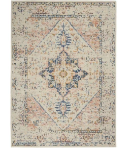 Nourison Tranquil Ivory Multicolor TRA06 4ft. x 6ft. Rect. Rug