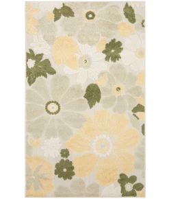 Nourison Home Aloha ALH42 Ivory Green 2 ft. 8 in. X 4 ft. Area Rug
