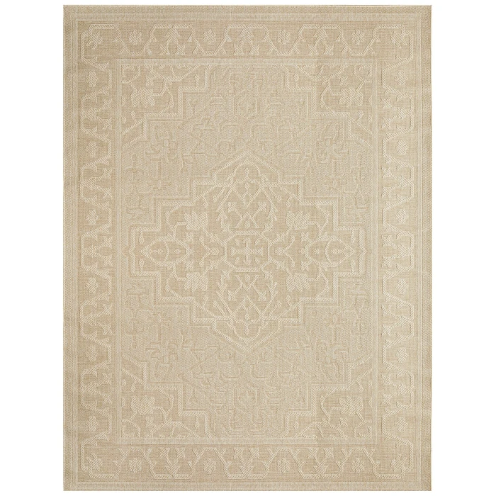Nourison Tulum Cream TLM05 8 ft. X 10 ft. Rect. Rug