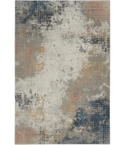 Nourison Home Rustic Textures Grey RUS13 6ft. x 9ft. Rect. Rug