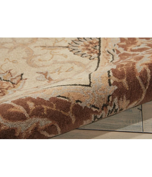 Nourison Home Heritage Hall Brown HE27 5ft.6in. x 8ft.6in. Rect. Rug