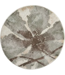 Nourison Euphoria Ivory EUP07 3ft.4in. x Round Rug