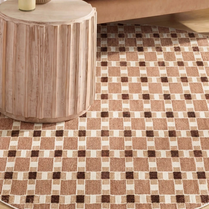 Nourison Nordic Rust NRC14 5ft. x Round Round Rug