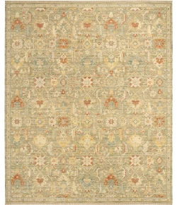Nourison Home Antique Bloom Green ANB02 8ft. x 10ft. Rect. Rug