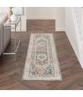 Nourison Thalia Green Ivory THL04 2ft.2in. x 10ft. Rect. Rug