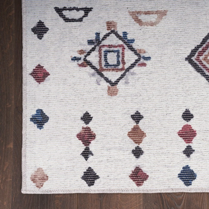 Nourison New Concept Washables Ivory Multicolor SR108 6ft. x 9ft. Rect. Rug