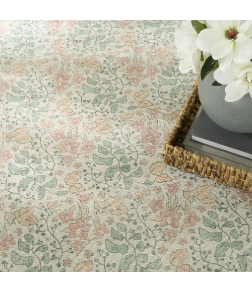 Nourison Home Botanical Washables Green BOT03 5ft. x 7ft. Rect. Rug