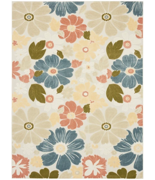Nourison Aloha Multicolor ALH42 7 ft. 10 in. X 10 ft. 6 in. Rect. Rug