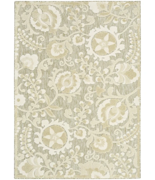 Nourison Aloha Ivory Sage ALH17 5 ft. 3 in. X 7 ft. 5 in. Rect. Rug