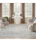 Nourison Astra Machine Washable Light Grey ASW11 7 ft. 10 in. X 10 ft. Rect. Rug
