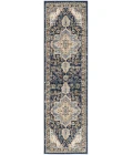 Nourison Nourison Essentials Persian Navy NRE07 2 ft. 2 in. X 10 ft. Rect. Rug