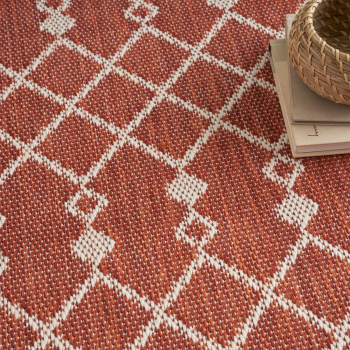 Nourison Positano Terracotta POS02 5 ft. X 7 ft. Rect. Rug