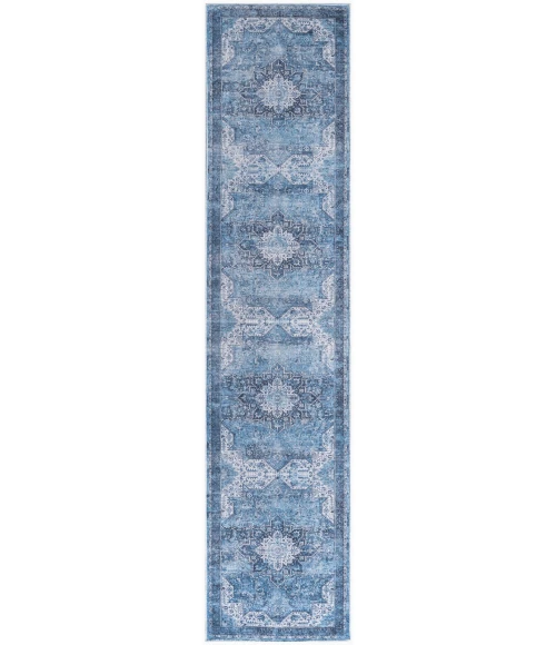Nourison Nourison Washables Blue NWB15 2 ft. 2 in. X 8 ft. Rect. Rug