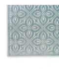 Nourison Washable Charm Blue Ivory WCH03 6 ft. X 9 ft. Rect. Rug