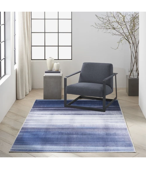 Calvin Klein Launder Blue LDR01 3ft.11in. x 5ft.11in. Rect. Rug