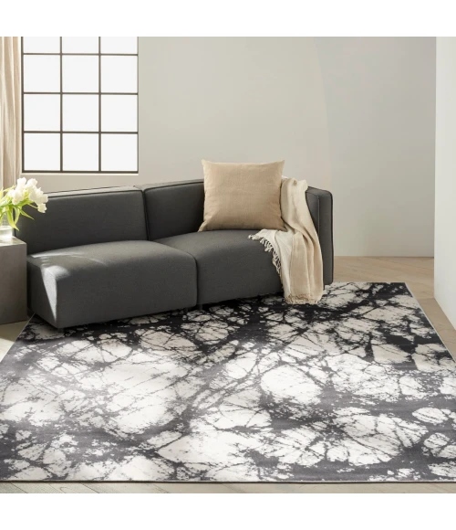 Calvin Klein CK011 Verdant Ivory Charcoal VRD05 8 ft. X 10 ft. Rect. Rug