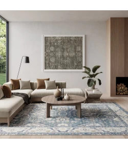 Nourison Home Astra Machine Washable ASW20 Blue 7 ft. 10 in. X 10 ft. Area Rug