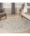 Nourison Oushak Home Grey OUS01 7 ft. 10 in. X Round Rug