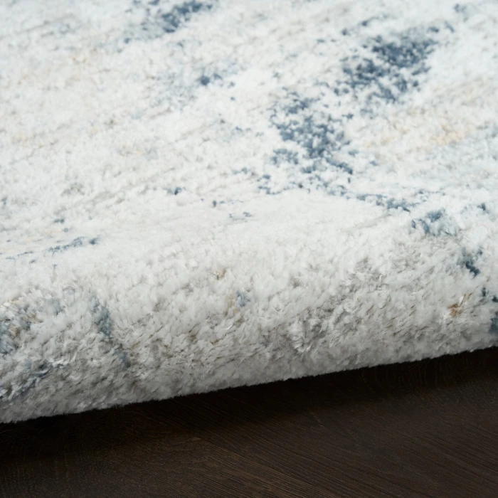 Nourison Dekor Grey Navy DEK07 4 ft. X 6 ft. Rect. Rug
