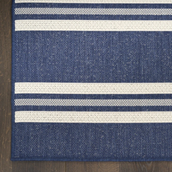 Nourison Home Horizon Indoor/Outdoor Blue HOZ05 2ft.2in. x 8ft. Rect. Rug